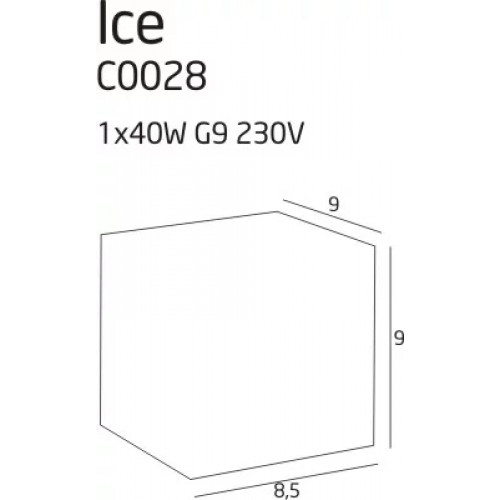Стельовий світильник MAXlight ICE C0028