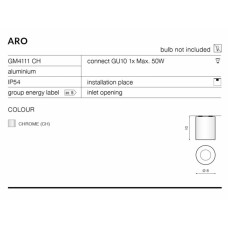 Точковий світильник AZzardo ARO AZ2558 (GM4111BK)