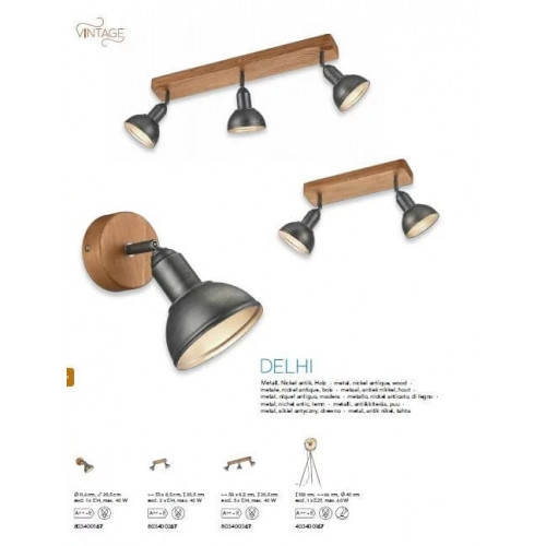 Стельовий світильник Trio DELHI 803400267