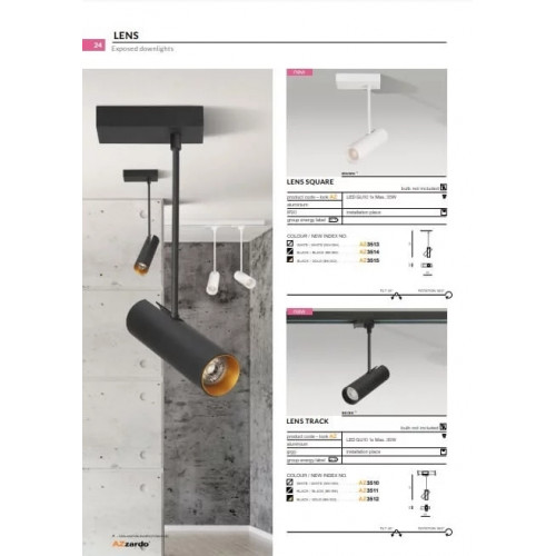 Стельовий світильник AZzardo LENS SQUARE AZ3513