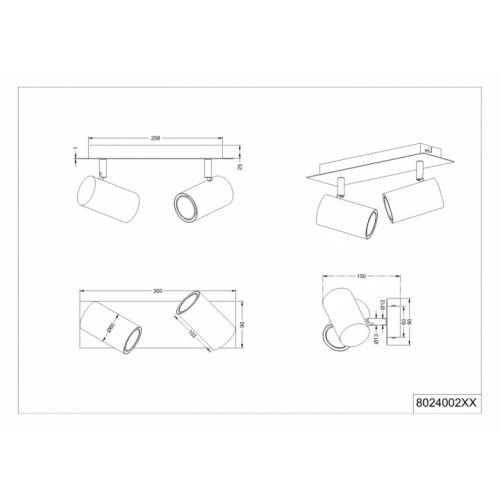 Стельовий світильник Trio MARLEY 802400201