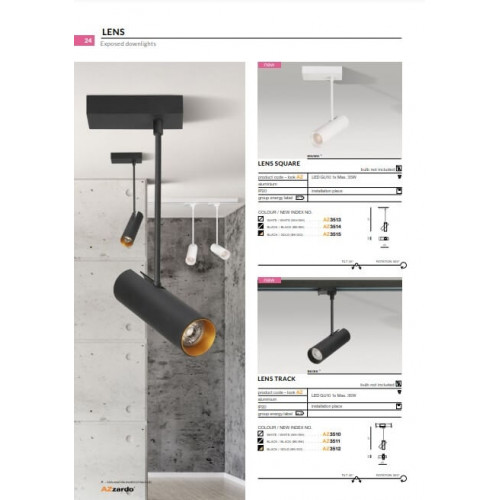 Стельовий світильник AZzardo LENS SQUARE AZ3513