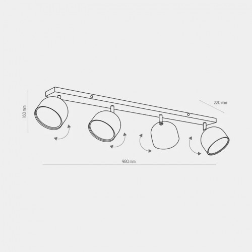 Стельовий світильник TK Lighting ALTEA 3417