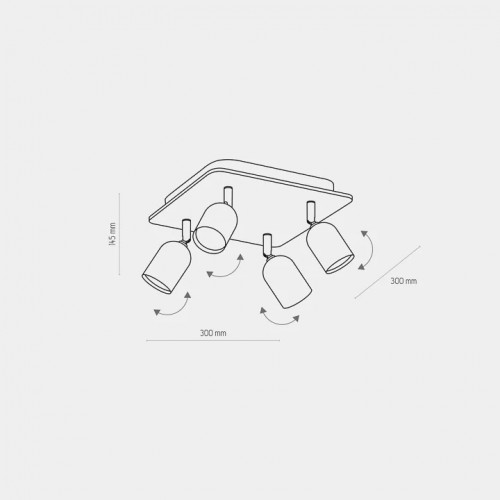 Стельовий світильник TK Lighting TOP WOOD 3297