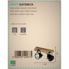 Стельовий світильник Eglo GATEBECK 49077