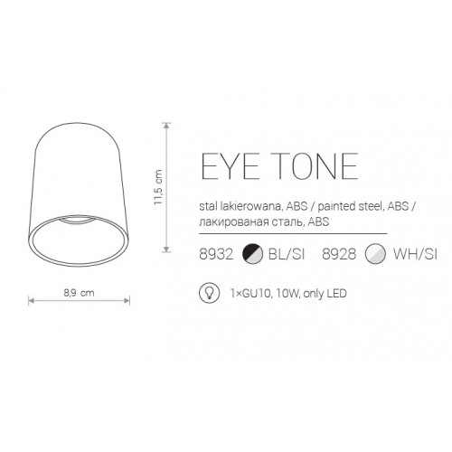 Точковий світильник Nowodvorski EYE TONE 8925