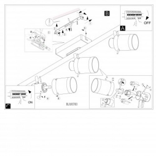 Стельовий світильник Eglo ORVIETO 93703