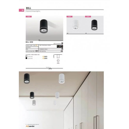 Точковий світильник AZzardo BILL 10W AZ3376