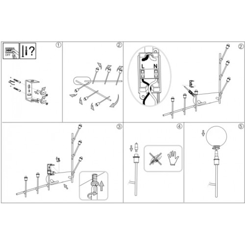 Стельовий світильник Ideal Lux MARACAS 200361
