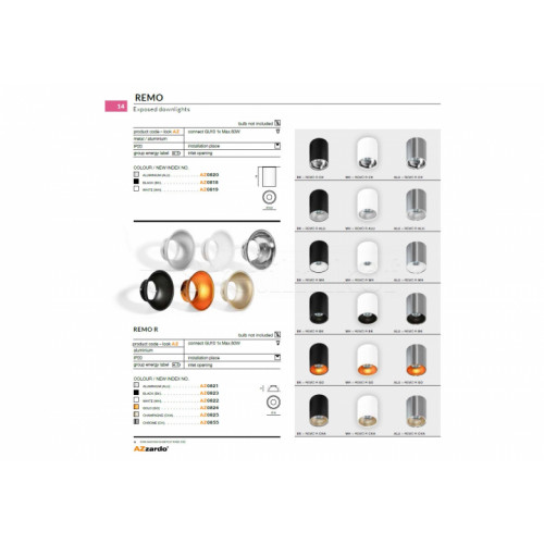 Точковий світильник AZzardo REMO AZ0818 (GM4103BK)