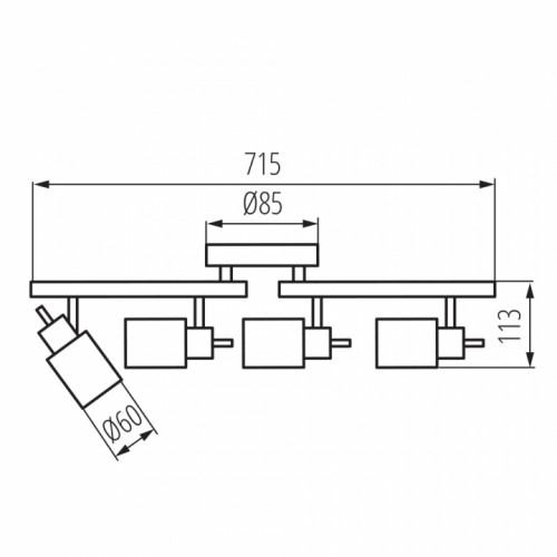 Стельовий світильник Kanlux EVELI EL-4I 29103