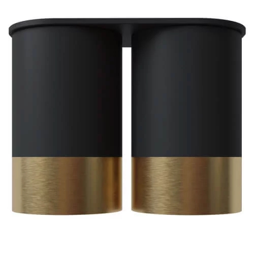 Точковий світильник Pikart 28003-2, чорний з золотом
