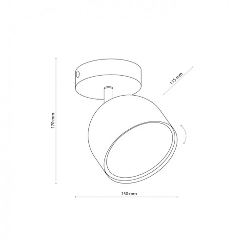 Точковий світильник TK Lighting ALTEA BLACK 6517