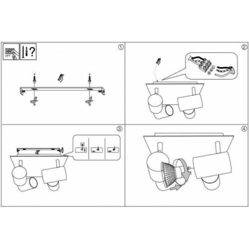 Стельовий світильник Ideal Lux SPOT 156774