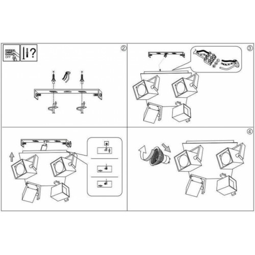 Стельовий світильник Ideal Lux MOUSE 156712