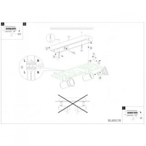 Стельовий світильник Eglo DAVEN 93176