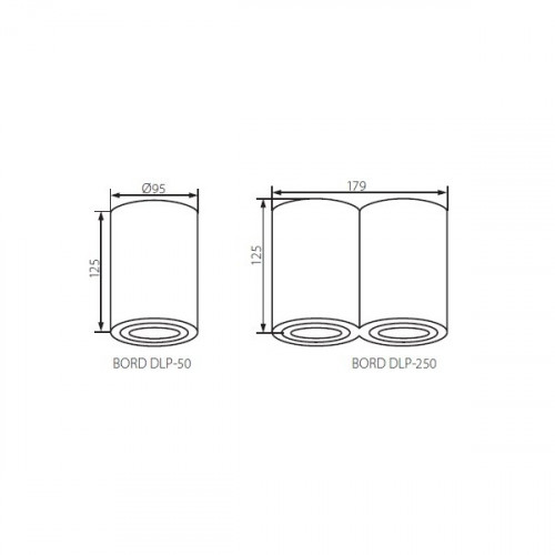 Точковий світильник Kanlux BORD DLP-250-W 22554