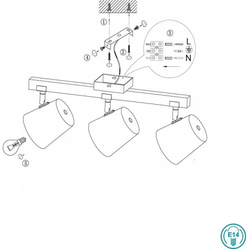 Стельовий світильник Trio BODOVE 801900367