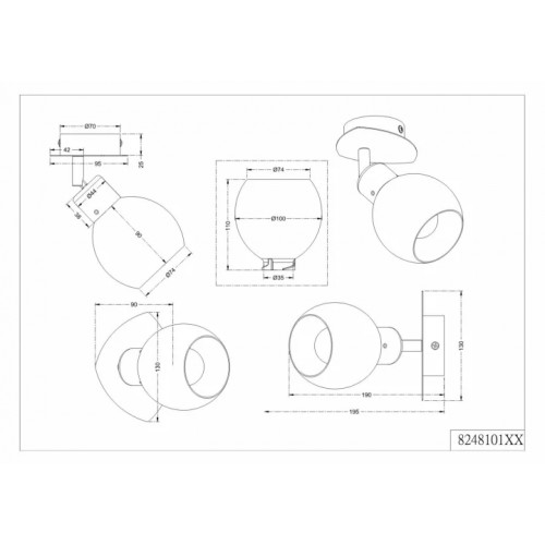 Бра Trio FREDDY 824810128