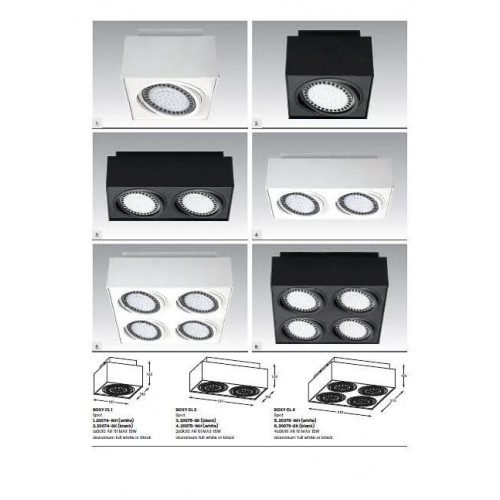 Точковий світильник Zuma Line BOXY CL 1 20074-BK