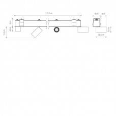 Стельовий врізний світильник Nowodvorski MONO DEEP WHITE 10467