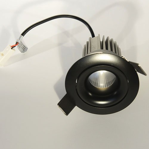 Вбудований точковий світлодіодний світильник Prima Luce PL-468 12W BK 3000K