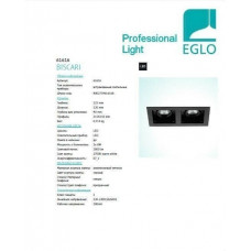 Точковий світильник Eglo BISCARI 61616