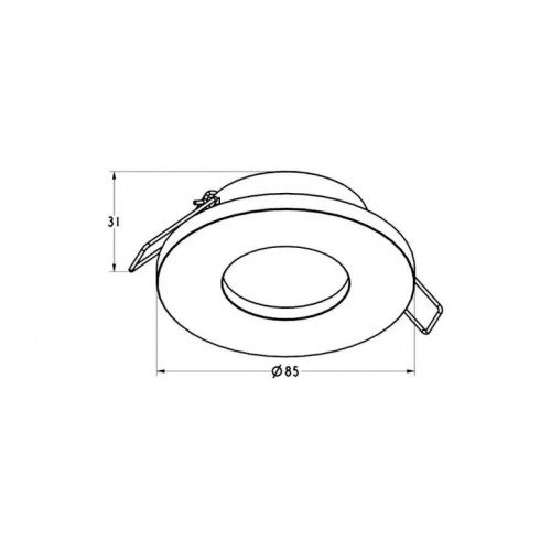 Точковий світильник Zuma Line CHIPO DL ARGU10-034-N