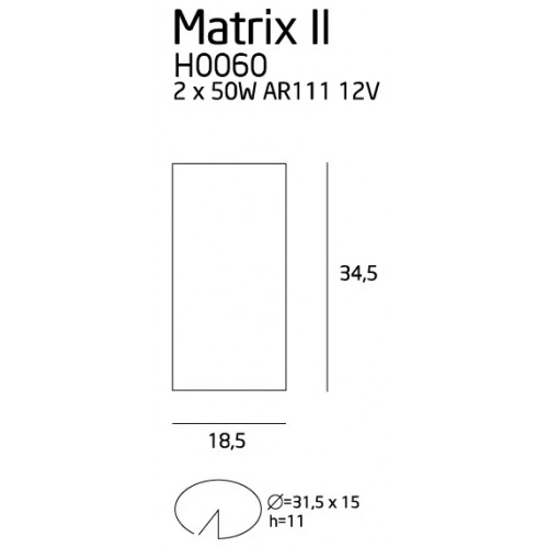 Точковий світильник MAXlight MATRIX II H0060