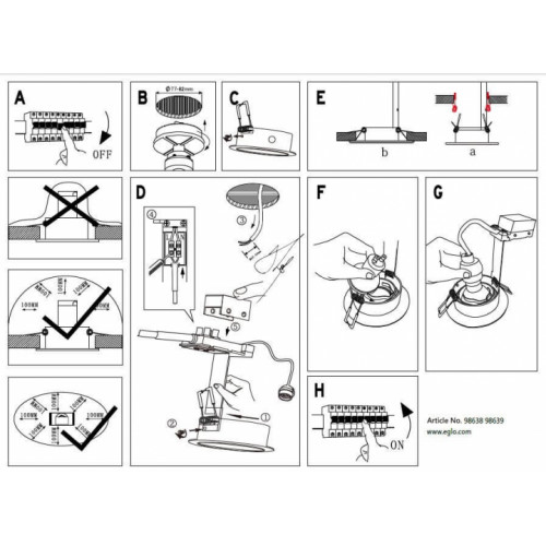 Точковий світильник Eglo AREITIO 98638
