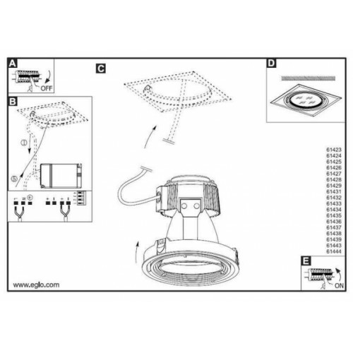 Точковий світильник Eglo FERRONEGO 61437