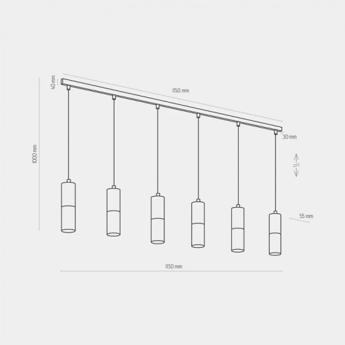 Точковий світильник (комплект з 5 шт.) Nordlux CANIS 5-KIT 6500K 49760155