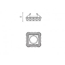 Точковий світильник Azzardo ESTER SQUARE 1 AZ4411