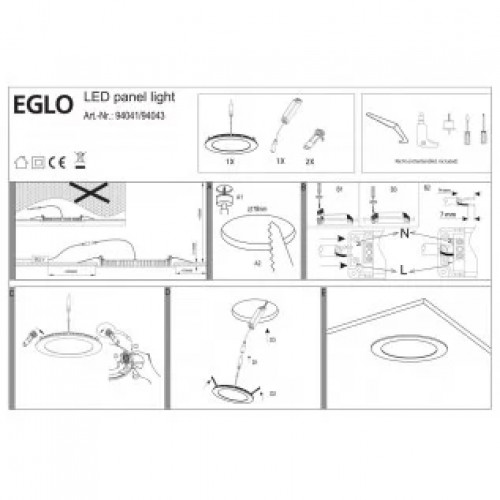 Точковий світильник Eglo Fueva 94055