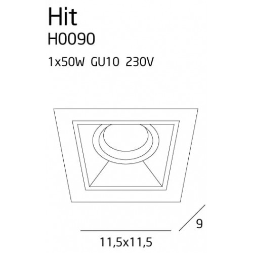 Точковий світильник MAXlight HIT I H0090