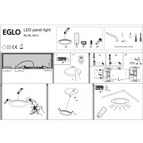 Точковий світильник Eglo FUEVA 98212