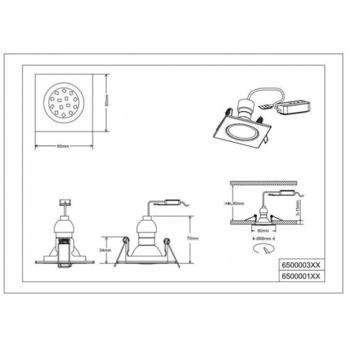 Точковий світильник Trio Jura 650000331