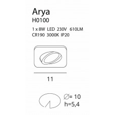 Точковий світильник MAXlight ARYA SQUARE H0100