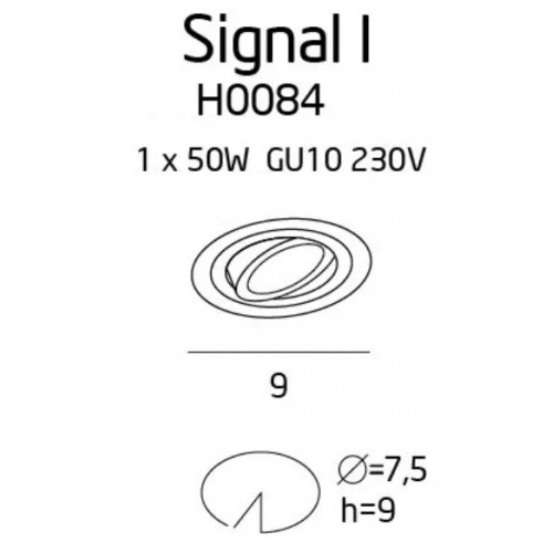 Точковий світильник MAXlight SIGNAL I H0084