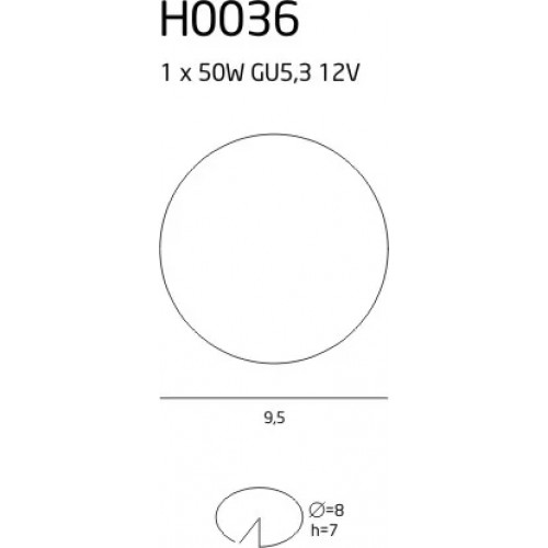Точковий світильник MAXlight OPRAWA H0036