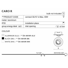 Точковий світильник AZzardo CARO R AZ2432 (SN6810RALU)