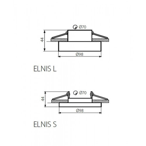 Точковий світильник Kanlux ELNIS L A/C 27808