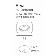 Точковий світильник MAXlight ARYA SQUARE H0101