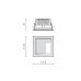 Точковий світильник Azzardo AIDA SQUARE 16W 3000K AZ4229