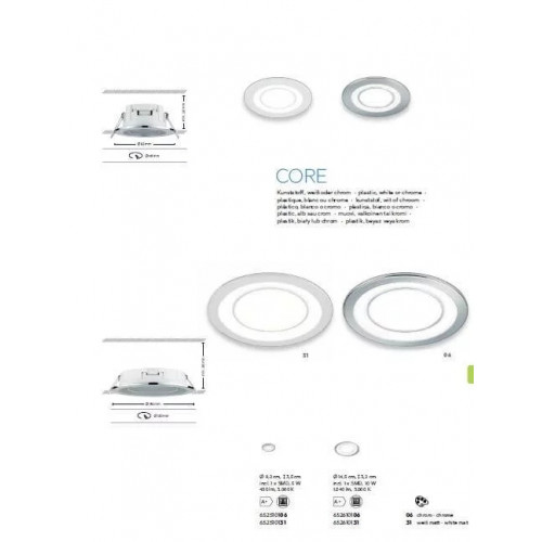 Точковий світильник Trio CORE 652510106