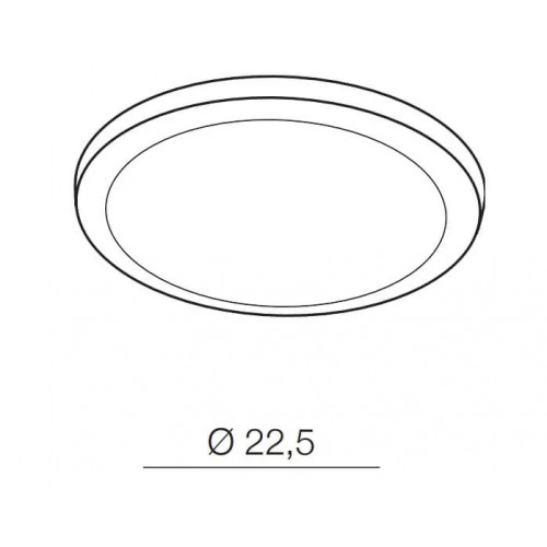 Точковий світильник Azzardo SLIM 22 ROUND IP44 4000K AZ4164
