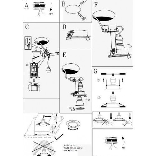 Точковий світильник Eglo TEDO 98643