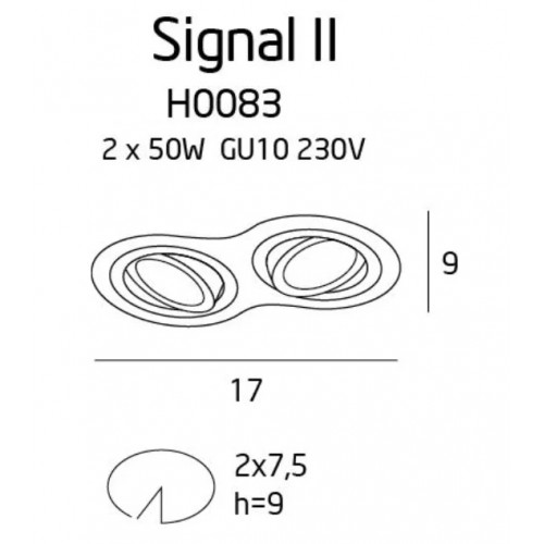 Точковий світильник MAXlight SIGNAL II H0083