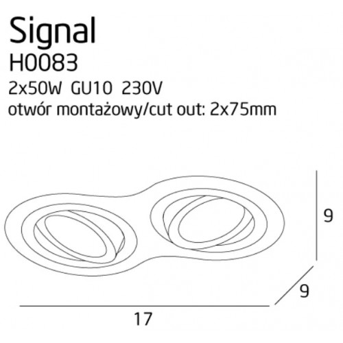 Точковий світильник MAXlight SIGNAL II H0083