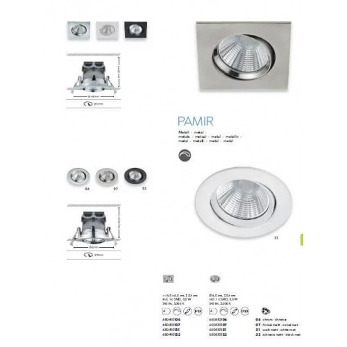 Точковий світильник Trio Zagros 650610132